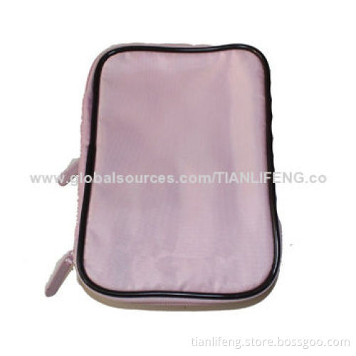 Pink Expandable Makeup Bag, Measures 7 x 5 x 1-inch